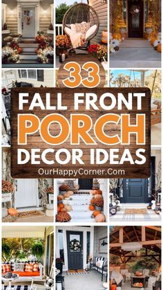 Rustic Fall Porch, Fall Porch Decor Ideas, Porch Fall Decor, Fall Front Porch Decor Ideas, Fall Front Porch Ideas, Front Porch Decor Ideas, Fall Porch Decor, Fall Front Porch Decor, Fall Decor Ideas