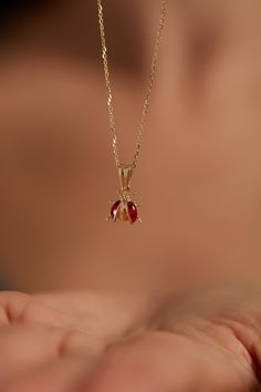 ◾14k Solid Gold Ladybug Necklace for Women, Good Luck Charm ,Dainty Layering Necklace, Minimal Everyday Jewelry, Animal Necklace for Women Symbol of Luck and Beauty; 14k ladybug necklace is not only a fashionable accessory but also carries symbolic meanings associated with good luck, protection, and positive energy. It can be a charming and meaningful piece of jewelry to wear or gift to someone special ◾Made to order.◾ * Raw Material: 100% 14K Solid Gold * Gold Color selection: Yellow Gold, Rose Rose Gold Necklace Layered, Yellow Gold Accessories, Simple Pretty Jewelry, White And Yellow Gold Necklace, Stuff For Birthday Gifts, Special Necklace Unique, Solid Gold Pendant Necklace, Real Gold Jewelry For Women, Nature Inspired Jewelry Necklaces