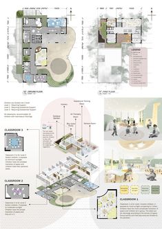 the floor plan for an office building with several different rooms and spaces, including a dining area