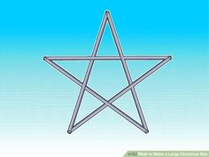 a pentagramil is shown on a blue background