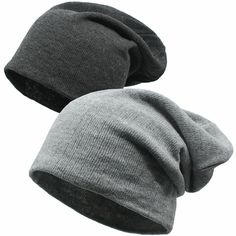 One Size Fits Most : Intended for Ages 14 and Older Hand Wash! 100% Acrylic 11 3/4" Helmet Liner, Slouch Beanie, Neck Gaiter, Denim Trousers, Polar Fleece, Winter Hat, Knit Beanie, Charcoal Gray, Charcoal Grey