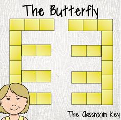 the letter e is for the classroom key to write and draw it in yellow squares