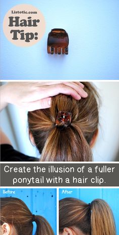 A little bump Fuller Ponytail, A Ponytail, Great Hair, Hair Today, Hair Hacks, Hair Tutorial