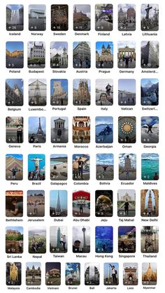 an image of many different buildings in the world