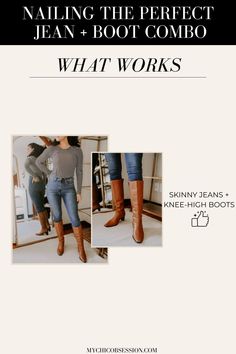 Jean Knee High Boots, Style With Boots