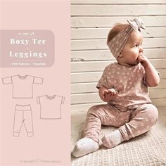 Newborn Patterns Sewing, Kids Leggings Pattern, Winter Sewing Patterns, Legging Pattern, Leggings Sewing Pattern, Toddler Sewing Patterns, Winter Sewing, Sewing Kids Clothes, Toddler Leggings