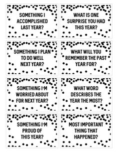 four black and white polka dot printable tags with words that say something i'm not