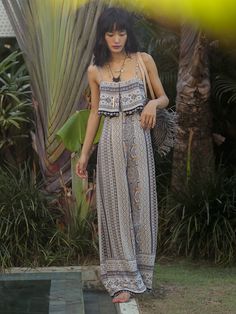 Boho Jumpsuit Outfit, Bohemian Jumpsuit, Jumpsuit Outfit Casual, Outfit Shein, Morning Video, First Date Outfits, Outfit 2023, Boho Jumpsuit, Aesthetic Dress