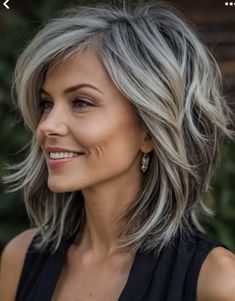 Grey Hair Shaggy Bob, Over 50 Gray Hairstyles For Women, Hairstyles For Long Gray Hair Over 50, Shag Grey Hair, Medium Length Grey Hair Styles Over 50, Women’s Hairstyles Over 50, Short Layered Hair Medium, Layered Gray Hair Over 50, Shag Hairstyles Fine Hair