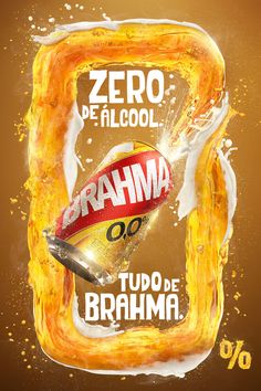 an advertisement for the brand's new product, brahma