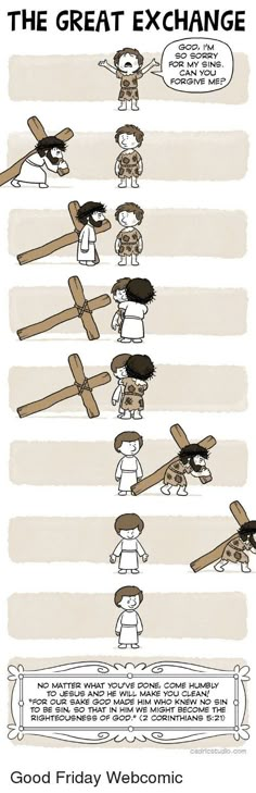 a cartoon depicting the different types of crosses and how they are used to carry them