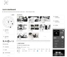 Web Design Ideas The Black Aesthetic, Kpop Dr Template Notion, Notion Dashboard Layout, Notion White Aesthetic, Notion Template Ideas Black And White, Enhypen Notion Template, Notion Layout Ideas Aesthetic, Notion Aesthetic Black And White, Seventeen Notion Template