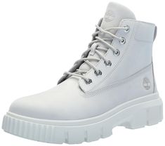 PRICES MAY VARY. Premium Timberland leather upper We are a member of the Leather Working Group Lace-up style ReBOTL fabric lining containing at least 50% recycled plastic OrthoLite footbed White Waterproof Lace-up Boots, White Lace-up Boots With Rubber Sole, Sporty White Lace-up Waterproof Boots, White Functional Lace-up Hiking Boots, White Leather Lace-up Hiking Boots, Yellow Boots, Timberlands Women, Kids Luggage, Special Features