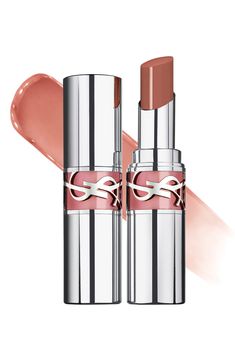 What it is: A buildable lipstick-to-oil hybrid made with six nourishing oils for a smooth glide, a creamy shine and up to 24-hour hydration. What it does: This iconic lip color offers the color of a lipstick with the slip of an oil. Made with a 60% oil base and fig pulp, the formula melts on lips for instant hydration and softer, moisturized lips over time. Choose from neutral everyday nudes to pops of mauve and pink. How to use: Define your lip contours with Touche Éclat (sold separately) befor Ysl Lip Balm, Lip Oil Stick, Ysl Lip, Moisturized Lips, Ysl Lipstick, Hydrating Lipstick, Ethereal Makeup, Lip Contouring, Eye Makeup Art