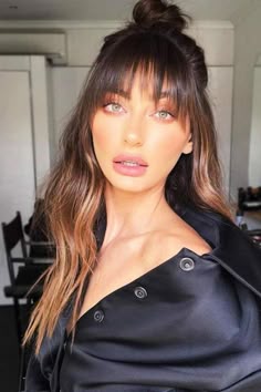 How To Style Bangs, Fringe Hairstyles, Wispy Bangs, Long Hair With Bangs, Hair With Bangs, Haircuts For Long Hair, Short Hair With Bangs, Haircuts With Bangs, Hair Stuff