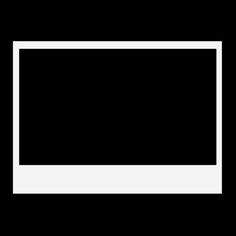 a black and white photo frame on a black background with an empty space in the middle