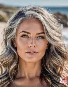 Ready for a hair refresh? ✂️ Long locks are lovely, but short hair is having a major moment! We've got 20 chic transformations to inspire you. Going From Blonde To Grey Hair, Transition Dark Hair To Blonde, Blonde On Gray Hair, Ash Blonde To Cover Gray Hair, Lowlights With Face Framing Highlights, Going Gray With Highlights, Grey Biolage Hair, White Gray Highlights