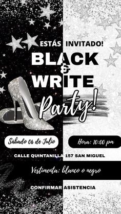 Más Información al +569️⃣2️⃣0️⃣9️⃣4️⃣1️⃣0️⃣7️⃣3️⃣ 30s Birthday, Monochrome Interior, 80s Party, Black White Wedding, Fiesta Party, Invitation Design, Party Invitations, Invitation Template