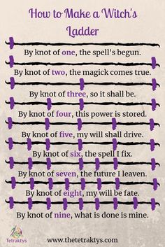 How to make a witch's ladder Grimore Books Aesthetic, Alter Witch, Witches Knot, Magia Das Ervas, Crystal Altar, Magick Spells, Eclectic Witch