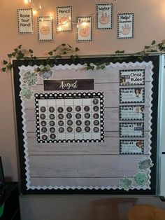 a bulletin board is decorated with handprints and baby's breath words on it