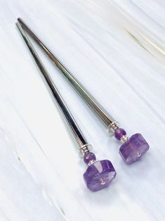 Amethyst Gemstone Hair Sticks, Luxury Silver Hair Pins, gemstone shawl pin Tiger Eye Hair, Silver Hair Pins, Gemstone Hair, Silver Hair Pin, Gold Hair Pin, Beach Wedding Hair, Bridal Hair Clip, Metal Hair, Shawl Pins