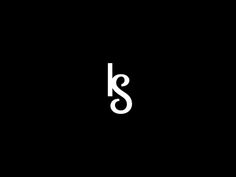 the letter s is made up of white letters on a black background, and it appears to be in cursive font