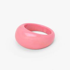 Add this ring to your jewelry collection for a stylish pop of detail! Perfect to pair with other rings and accessories, this thick ring features a dome style design with a pink finish. Size available: 7, 8 Material: Plastic - Claire's Pink Dome Ring Y2k Rings, Plastic Rings, Jewelry Photography Styling, Pink Y2k, Thick Ring, Plastic Ring, Photography Styling, Dome Ring, Fashionable Jewelry