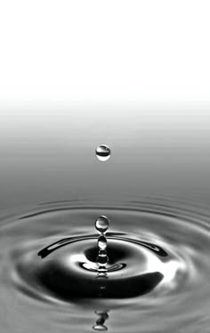 a drop of water that is in the air