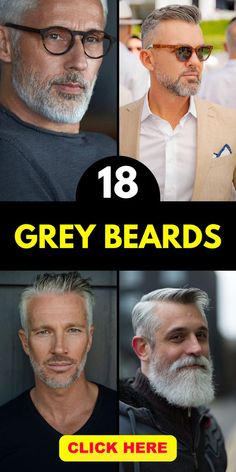 Men With Short Beards, 2023 Beard Styles, Older Mens Beard Styles, Men With Grey Hair And Beards, Male Beard Style, Men’s Beard Styles 2023, Stylish Beard For Men, Silver Bearded Men, Men’s Grey Hair Styles