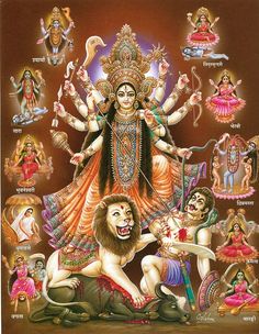 an image of deities and their avatars