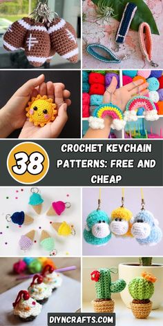 crochet keychain patterns free and cheap