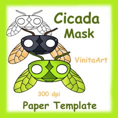 the cicada mask is made from paper