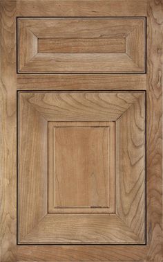 an unfinished cabinet door with wood grained finish