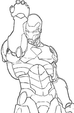 the iron man from avengers coloring pages