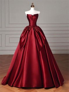 Détails de l'article :

 Numéro de produit : C1153

 Tissu: Satiné

 Silhouette：Une ligne

 Manches ： Sans manches

 Style du dos : à lacets. Red Ball Dress Evening Gowns, Red Prom Dress Gown, Puffy Red Prom Dress, Red Satin Wedding Dress, Red Ballgown Dress, Dark Red Dress Long Elegant Classy Ball Gowns, Red Christmas Gown, Red Debut Dress, Red Dress Ballgown