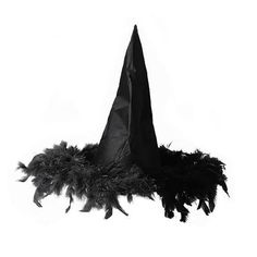 Features: Brand new and high quality Stands out at any party with this feathered trim witches hat, perfect for adding a touch of magics to your outfits. Made from high-quality fabric, this hat features a 58cm/22.83in hat circumference and soft feathers accents for a comfortable and fashionable fit. Great for anyone looking to add some enchantment to their costume, this witches hat is perfect for adults and teenagers alike. Whether you're attending a party, a cosplays event, or just want to add s Hats With Feathers, Party Decorations Black, Witches Hats, Witches Hat, Pumpkin Party, Wicked Witch, Witch Hat, Eye Catching Colors, Purple And Black