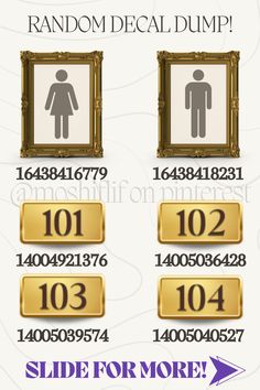 the numbers and symbols for each item in this game are displayed on an image frame