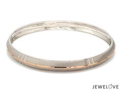 Platinum Kada, Bangles & Bracelets by Jewelove  Men of Platinum Crafted in combination of Platinum & Rose Gold. The Kada is made in 95% Platinum & 18K Gold and hallmarked with Pt 950 for platinum purity. PGI code 23PTMBK01.  Metal : Platinum & 18K Gold  Platinum Purity : 95% Gold Purity : 18K (750) Purity Mark : Pt 950 & 18K Width : 7.5mm Thickness : 2.25mm Estimated Weight : 26.26 grams (Pt 22.80 g + Au 3.88 g)  Certificate of Authenticity : Platinum Guild International (http://www.preciousplat Kadas For Men, Silver Kadiyam For Men, Kada For Men, Silver Bangle For Men, Gold And Platinum Kada For Men, Platinum Bracelets For Men, Men’s Gold Kada Design, Gold Kada For Men, Men Silver Kada Designs Latest