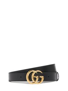 Width: 3cm. Adjustable pin closure. Metal GG Marmont logo Black Formal Belts With Logo Hardware, Classic Black Belt With Logo, Elegant Formal Belts With Logo Hardware, Elegant Formal Belt With Logo Hardware, Designer Formal Jewelry With Logo Plaque, Elegant Formal Jewelry With Logo Plaque, Elegant Leather Belt With Logo, Gucci Formal Belt With Metal Logo, Designer Formal Jewelry With Metal Logo