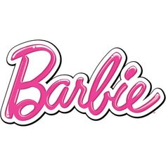 the word barbie written in pink ink