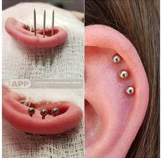 there are three different types of ear piercings