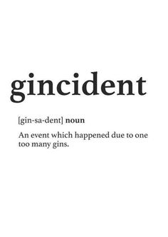 the words gincidentt are written in black and white on a white background