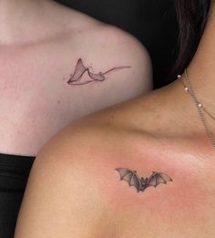 bat stingray tattoo art Bat Tattoo Ideas Gothic, Minimalist Bat Tattoo Ideas, Best Friend Tattoos Ying Yang, Bat Tattoos Cute, Matching Best Friend Tattoos Goth, Opposite Bff Tattoos, Matching Insect Tattoos, Tattoo Ideas Female Halloween, Pretty Bat Tattoo