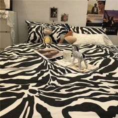 47640972755243|47640972788011|47640972820779|47640972853547 Pink And Black Bedding, Simple Bedding Sets, Zebra Print Bedding, Zebra Bedding, Black Bed Set, Green Bedding Set, Pink Bedding Set, Flower Duvet Cover, Plaid Bedding