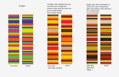 an image of different colors and patterns in the same pattern, each with their own color scheme