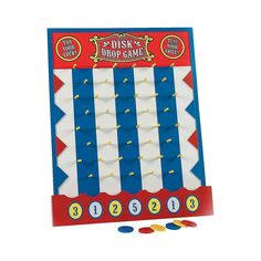 a game board with buttons and numbers on it's sides, in front of a white background