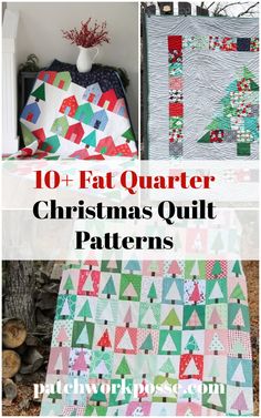 Quilts Using Fat Quarters, Cloth Tutorial, Tree Quilt Pattern, Fat Quarter Quilt Pattern, Christmas Quilt Blocks, Quilt Borders, Dresden Plate Quilt, Ribbon Quilt, Border Ideas