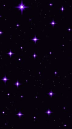 purple stars in the night sky