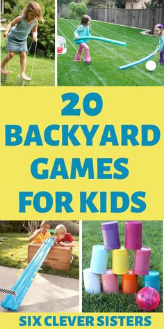 20 backyard games for kids to play in the yard