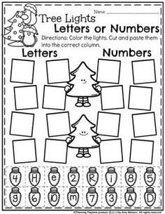 a christmas tree worksheet with numbers and pictures to help students learn how to write the